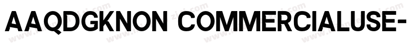 AaQDGKNon CommercialUse字体转换